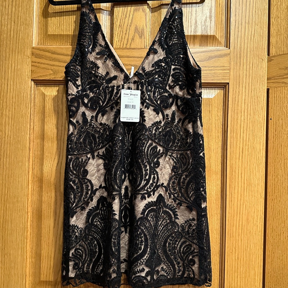 Free People Black Mini Dress